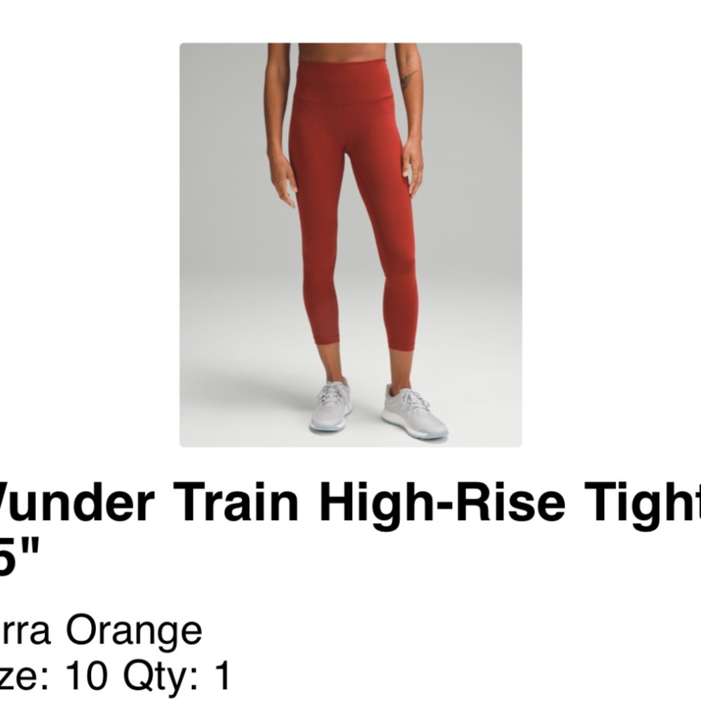Lululemon Athletica Wunder Train High-Rise Tight 25" - Picture 6 of 10